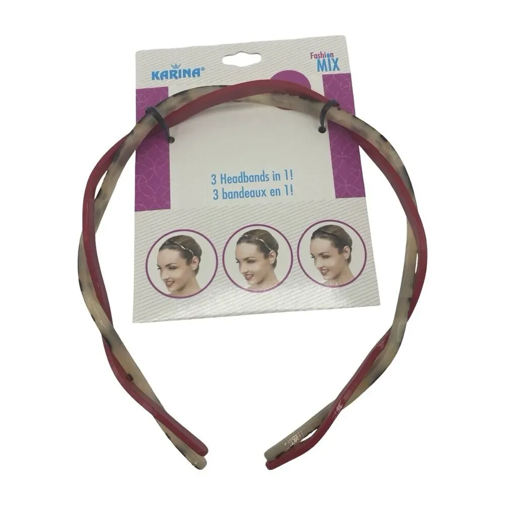 Karina Twist Headband Fashion Mix  NOS Lot Of 3 Helen Of Troy